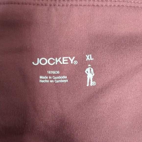 Jockey Slit Leg Women's Athletic Gym Capri Leggings Size XL Mauve - Picture 8 of 9